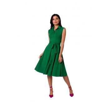 Rochie midi de dama Isodamors B261 verde