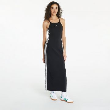 adidas 3 Stripe Dress Maxi Black