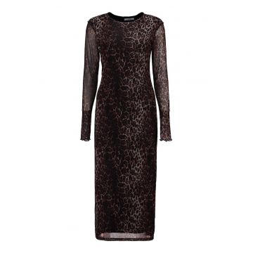 Rochie creion lunga cu animal print