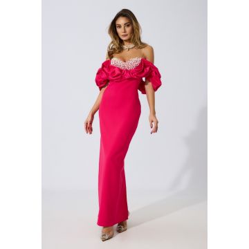 Rochie de ocazie premium Blossom Ciclam