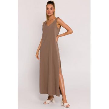 Rochie maxi cu decolteu adanc la spate -