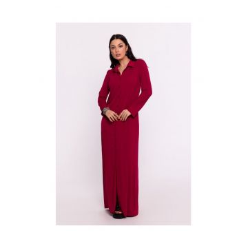 Rochie maxi dama Drux B285 burgundy