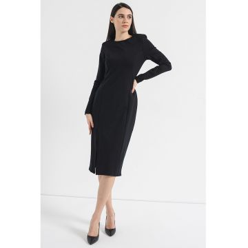 Rochie midi cu slit lateral