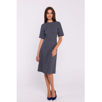 Rochie trapez cu pliuri -