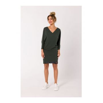 Made of Emotion Rochie mini dama Grisante M732 verde militar