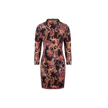 Rochie dreapta cu imprimeu paisley -