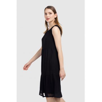 Rochie fara maneci cu buzunare laterale