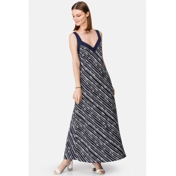 Rochie maxi cu model si decolteu in V