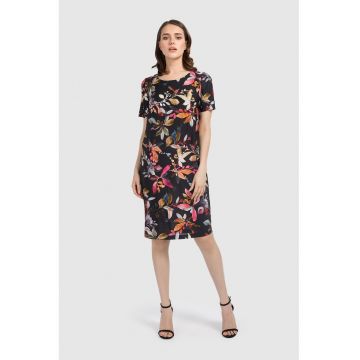 Rochie midi cu model floral