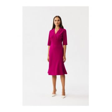 Rochie midi dama - Bohodawc - pruna