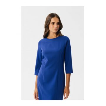 Rochie midi dama - Lledwg - albastru de floarea de colt