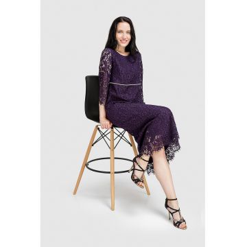 Rochie midi din dantela