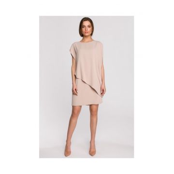 Rochie dama - Poliester/Elastan - Bej