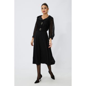 Rochie de ocazie Crystal Neagra