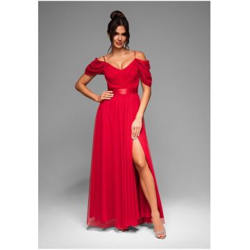 Rochie de seara Maxi LACRICA LA-OM-DLR012 - Rosu