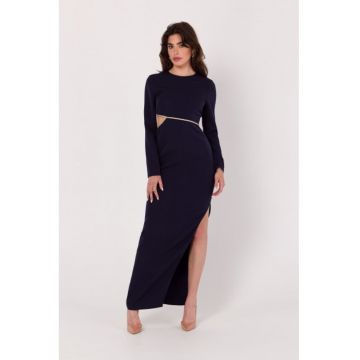 Rochie maxi cu decupaj in talie -