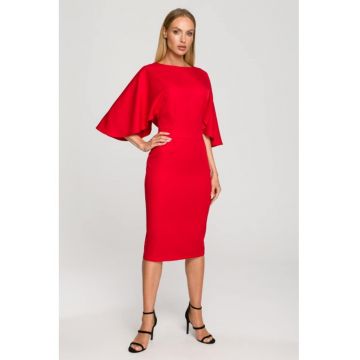 Rochie midi cu maneci largi -