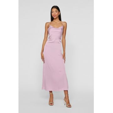 Rochie maxi cu aspect de satin