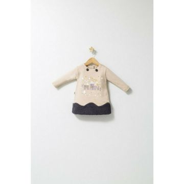 Rochita cu volan pentru fetite Fun Penguin, Tongs baby (Culoare: Crem, Marime: 9-12 luni)