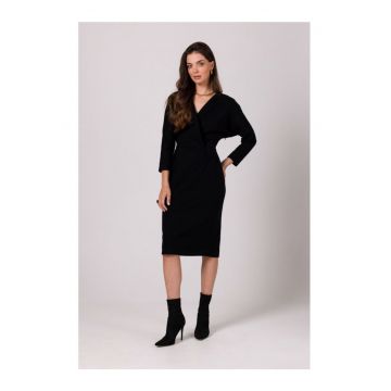 Rochie casual de dama - Carence - neagra - XXL