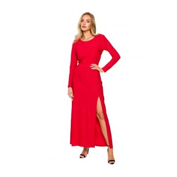 Rochie maxi dama - Made of Emotion - Sherab - rosu - XXL