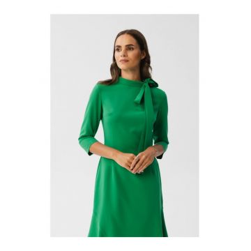 Rochie midi dama - Gwalchakin - verde deschis -