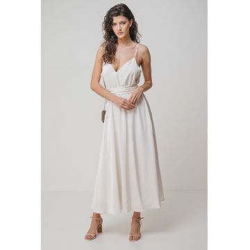 Rochie maxi de satin