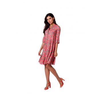 Rochie mini dama - Isokane - rosu -