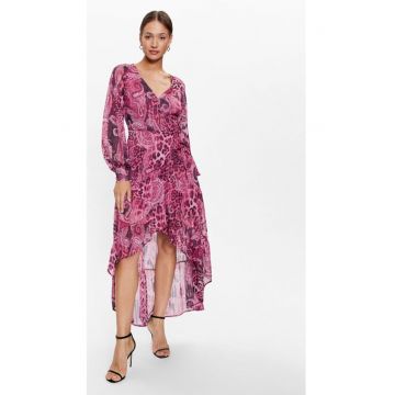 Rochie asimetrica cu imprimeu paisley