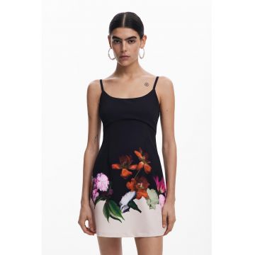 Rochie scurta cu model floral