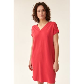 Rochie-tricou cu decolteu in V